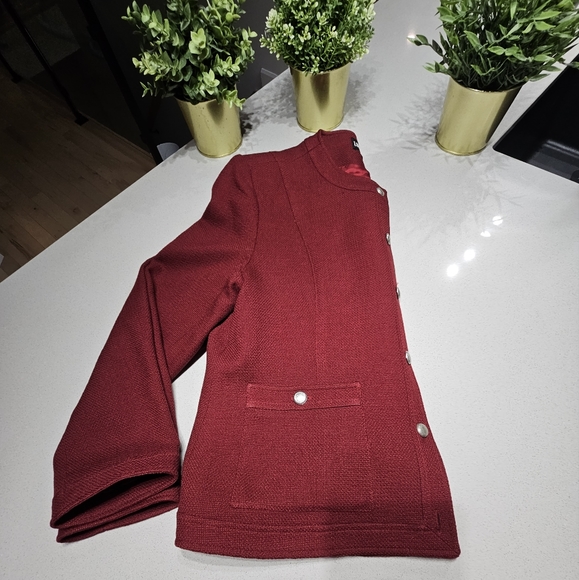 NWOT L'OFFICIEL Splendide blazer en laine pur à 100% bien doublé - Picture 10 of 10